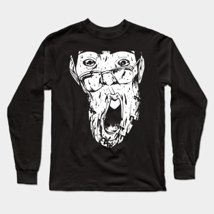 GTO Faces collection - 10 - Vice Principal Hiroshi Uchiyamada - The Scream Long Sleeve T-Shirt